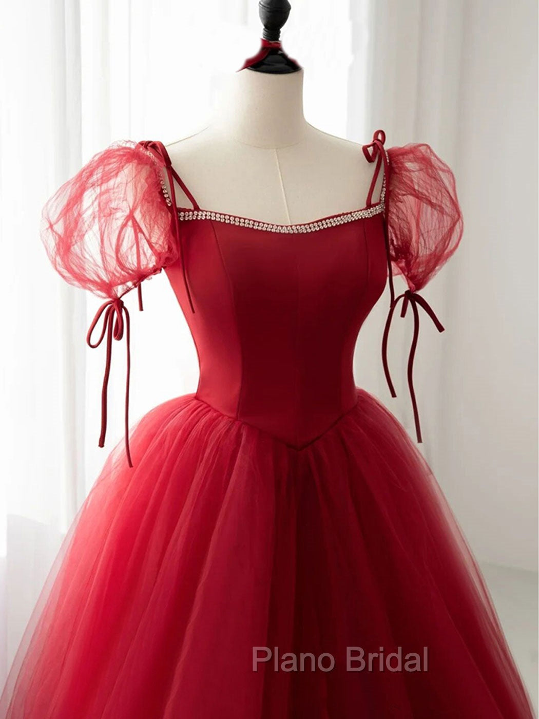 Burgundy Long Formal Prom Dresses, Burgundy Formal Graduation Dresses