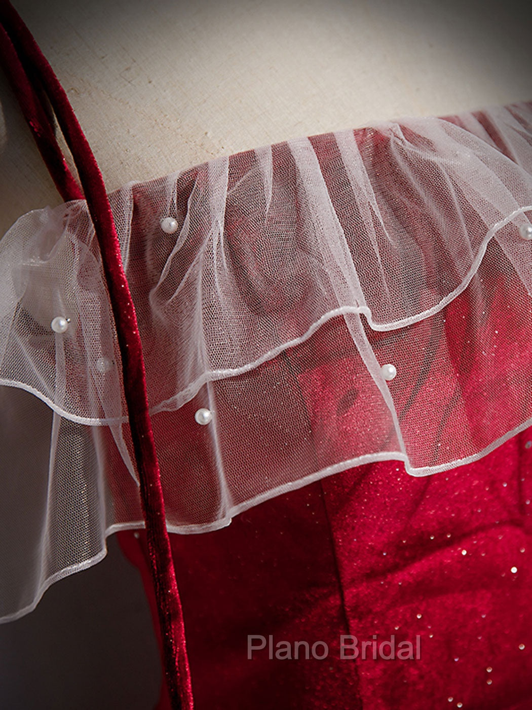 Burgundy Mermaid Long Formal Prom Dresses, Velvet Long Formal Dresses