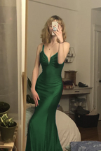 Burgundy Mermaid Long Formal Prom Formal Evening Dresses