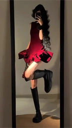 Burgundy Formal Prom Dresses Sleeveless Mini Party Dresses Short Graduation Dresses Cocktail Outfits