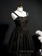 Burgundy Sweetheart Neck Tulle Sequin Short Formal Prom Dresses, Puffy Cute Homecoming  Dresses