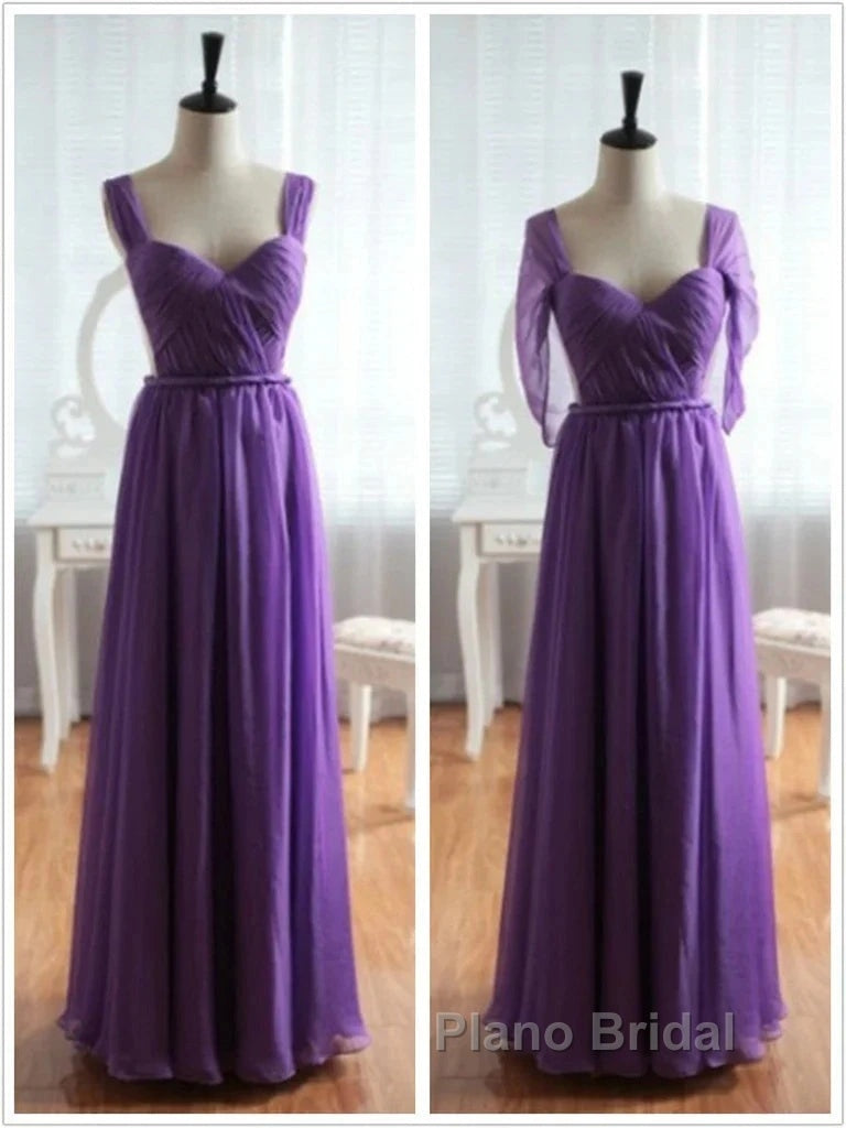 Cap Sleeves Backless Chiffon Formal Prom Dresses Bridesmaid Dresses Secondary image
