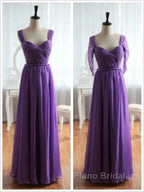 Cap Sleeves Backless Chiffon Formal Prom Dresses Bridesmaid Dresses