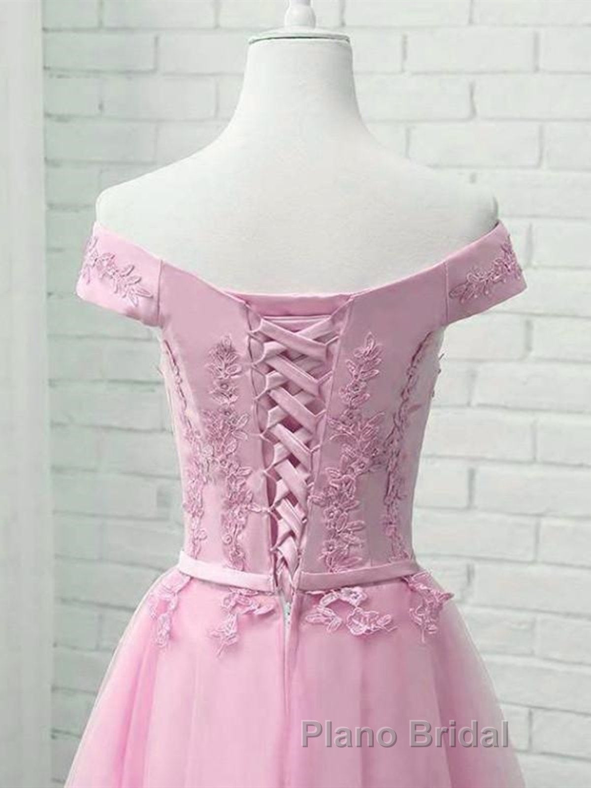 Cap Sleeves Short Pink Lace Formal Prom Dresses, Short Pink Lace Formal Bridesmaid Dresses