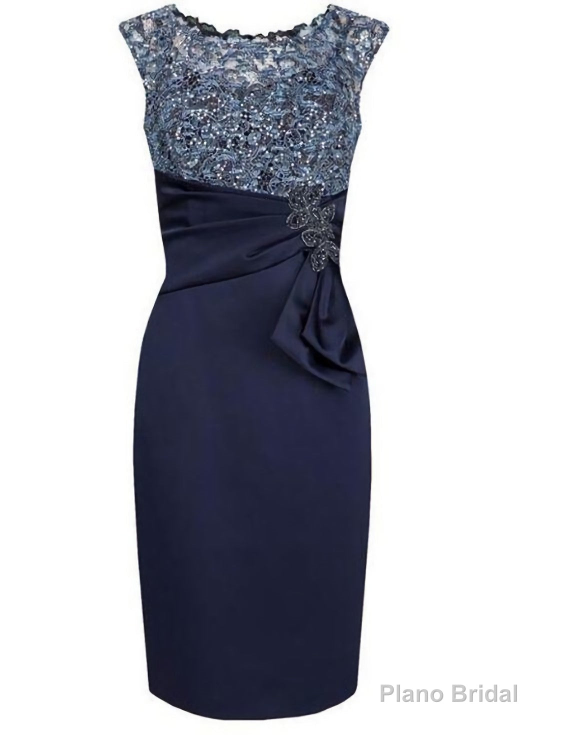 Navy Blue Mother Of The Bride Dresses, With Lace Prom Dress Main image