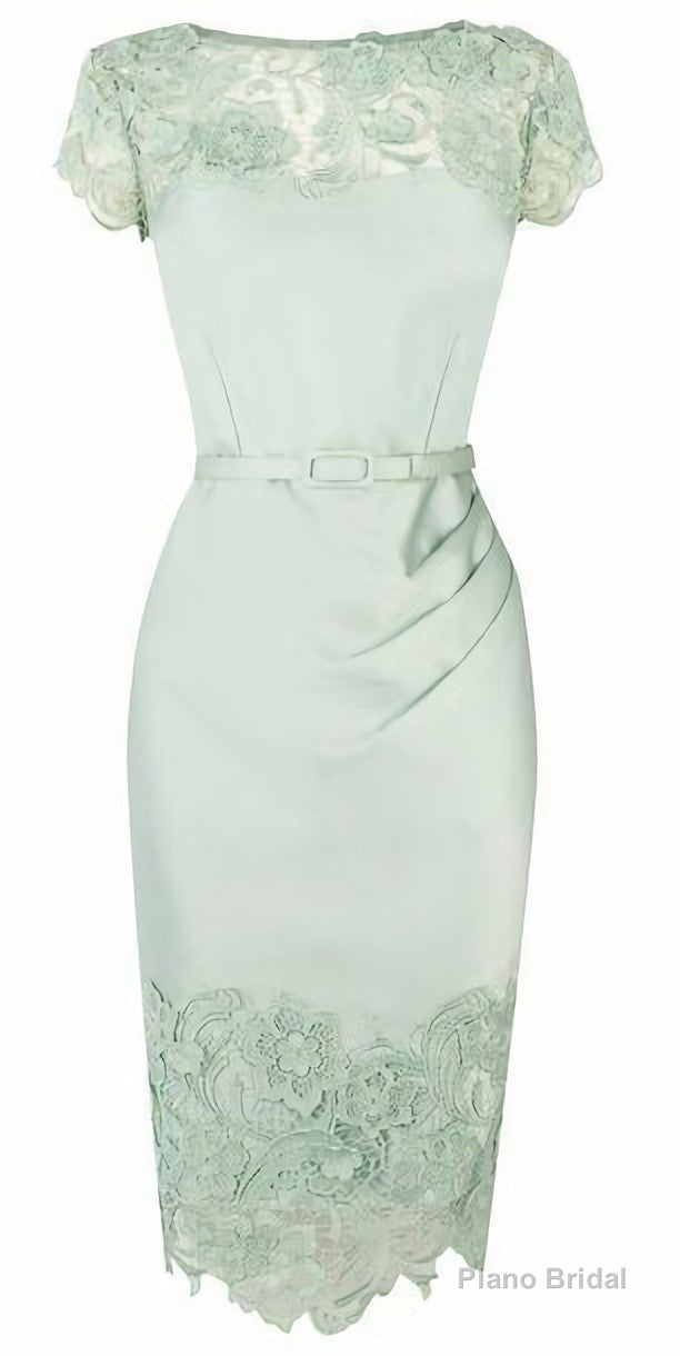 Elegant O Neck Prom Dress, Lace Evening Dress, Custom Made Prom Gown Main image