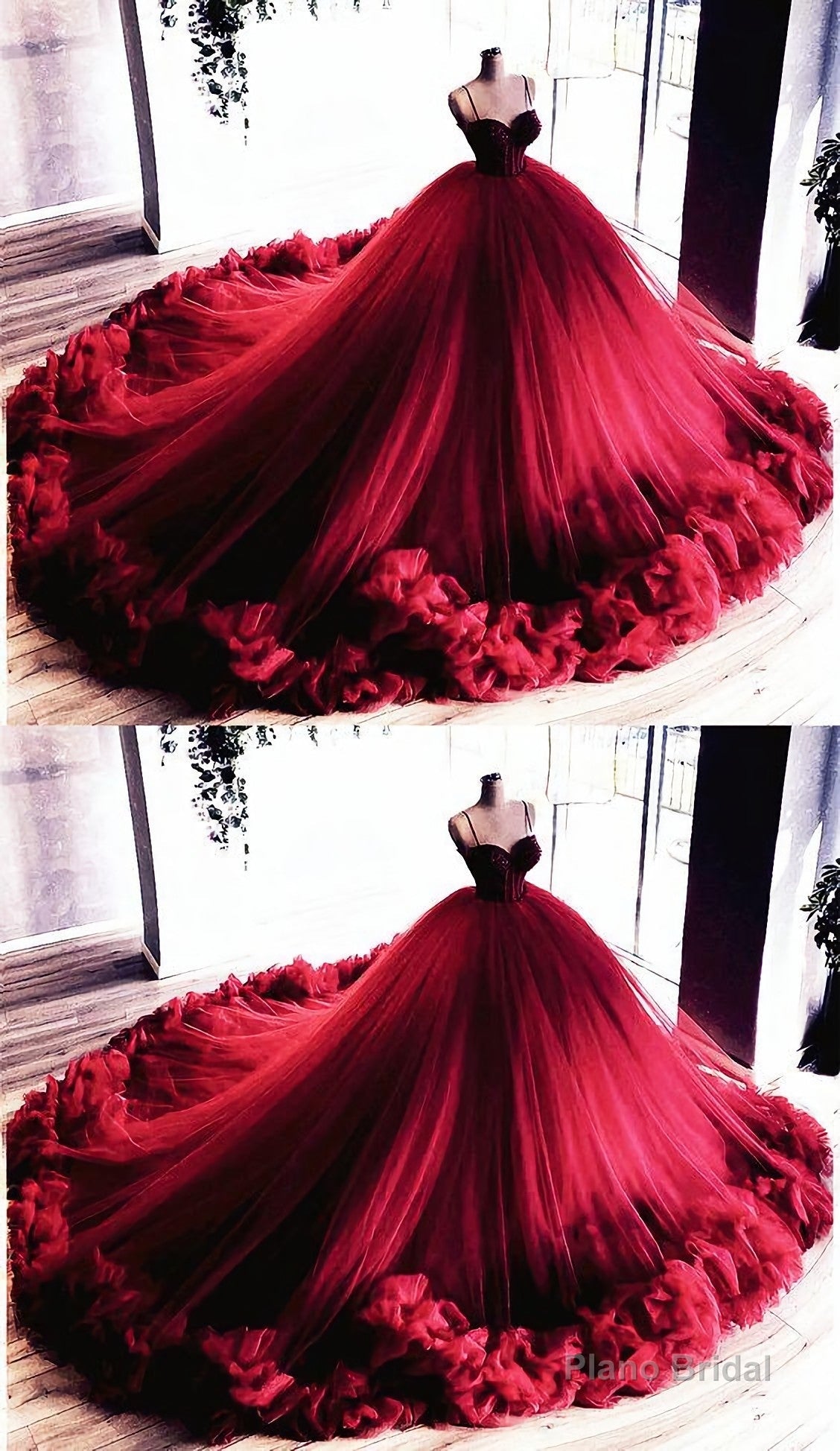 Burgundy Quinceanera Dresses, Ball Gown Prom Dress Main image
