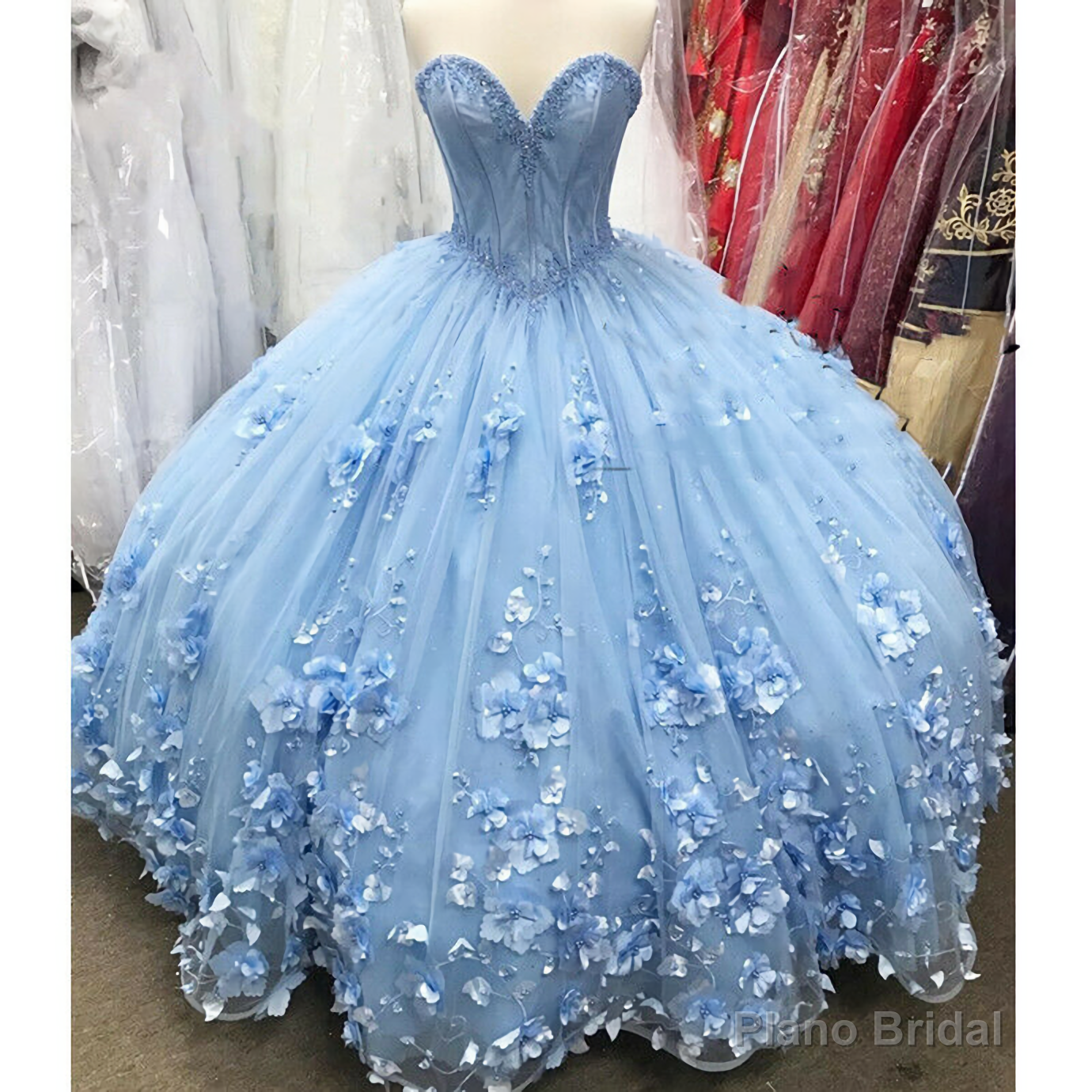 Light Blue Formal Occasion Dress, Prom Dresses Main image