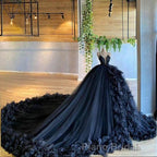 Unique Formal Prom Dresses evening gowns Wedding Dresses with Train Formal Prom Dresses