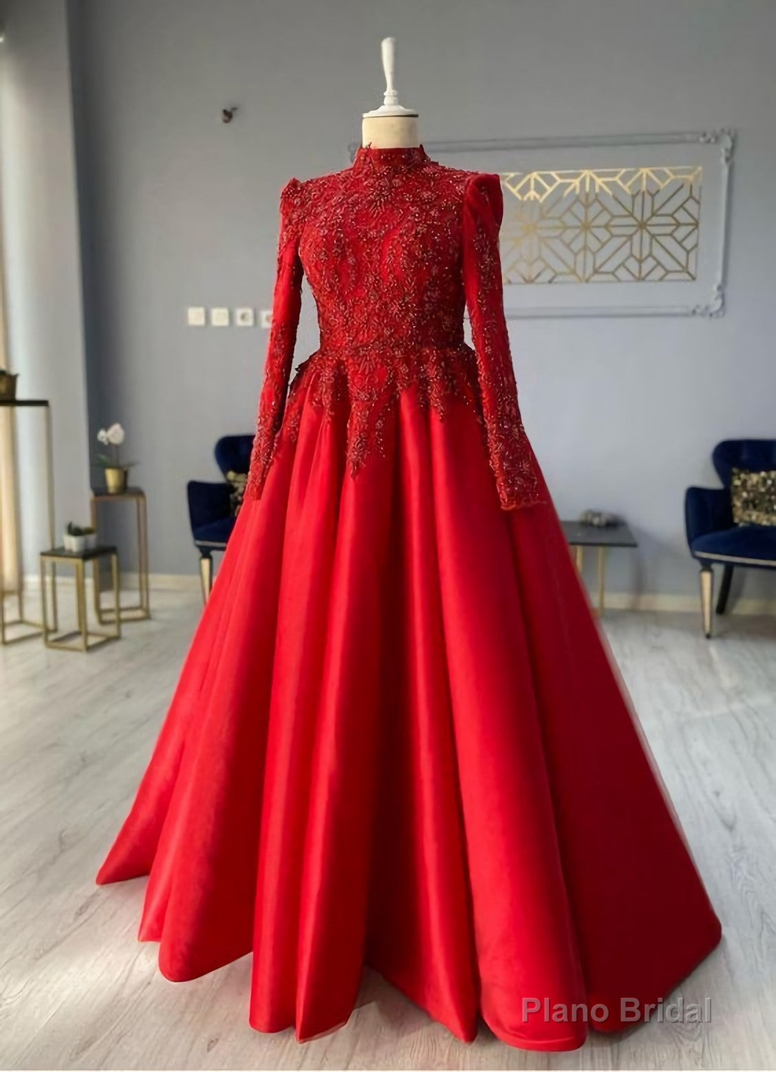 Prom Dresses, Putty Wedding Party Gowns Long Prom Gowns Main image