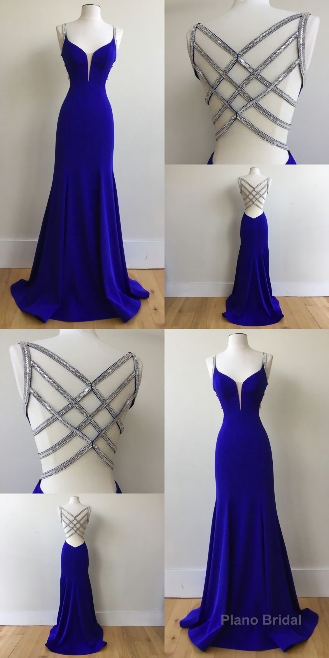 Royal Blue Prom Dress, For Teens Prom Dresses, Graduation School Party Gown