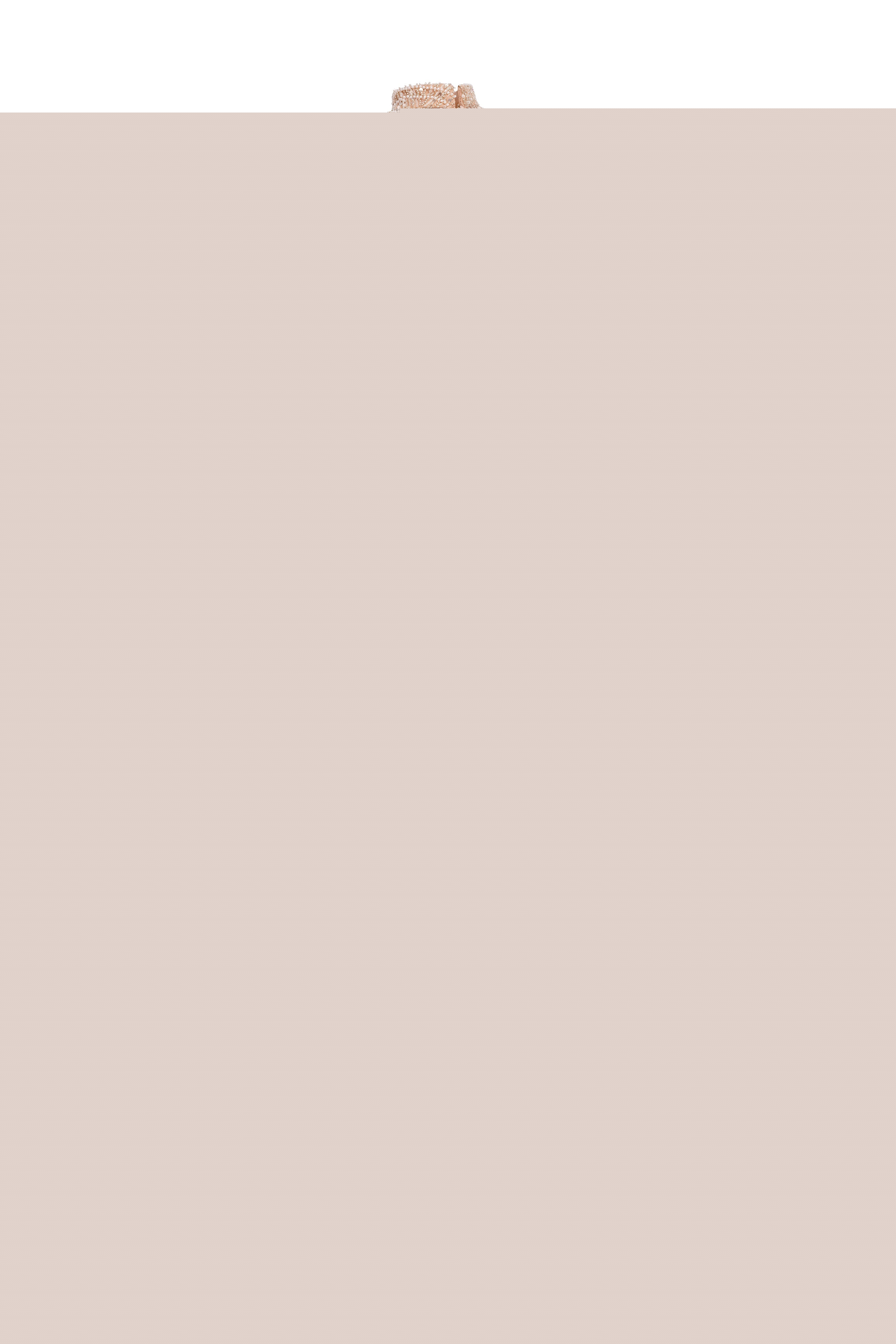 Champagne Beading Prom Dresses Sweep Train High Neck Zipper Sleeveless Evening Dresses