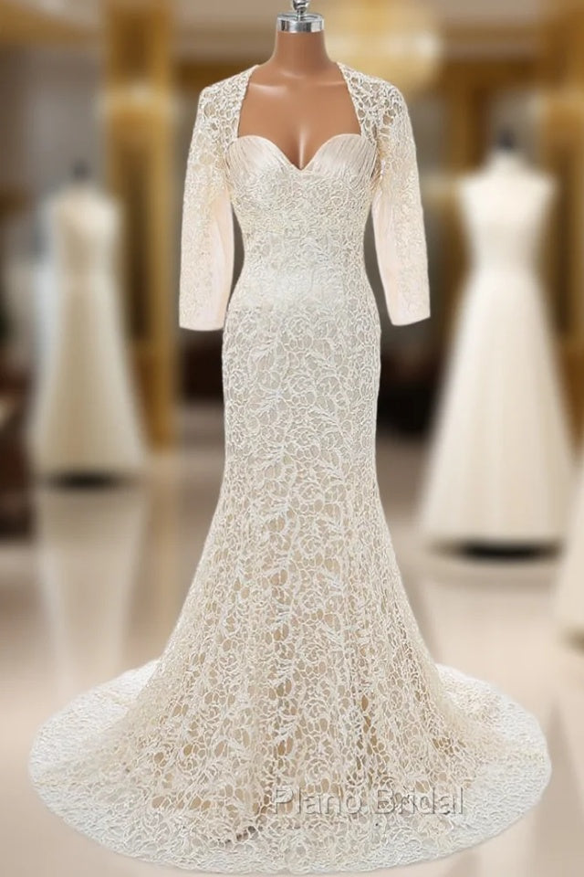 Champagne Mermaid Long Sleeves Mother Of The Bride Dresses Main image