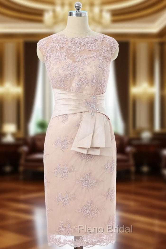 Champagne Sheath Cap Sleeves Mother Of The Bride Dresses Main image