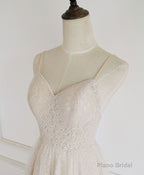Champagne Tulle Lace Short Prom Dress Lace Homecoming Dress
