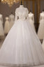 Champagne Tulle Lace Short Sleeve Quinceanera Dresses