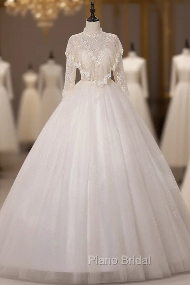 Champagne Tulle Lace Short Sleeve Quinceanera Dresses Main image