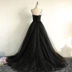Charming Black Long Party Gowns, Black Formal Evening Formal Prom Dresses
