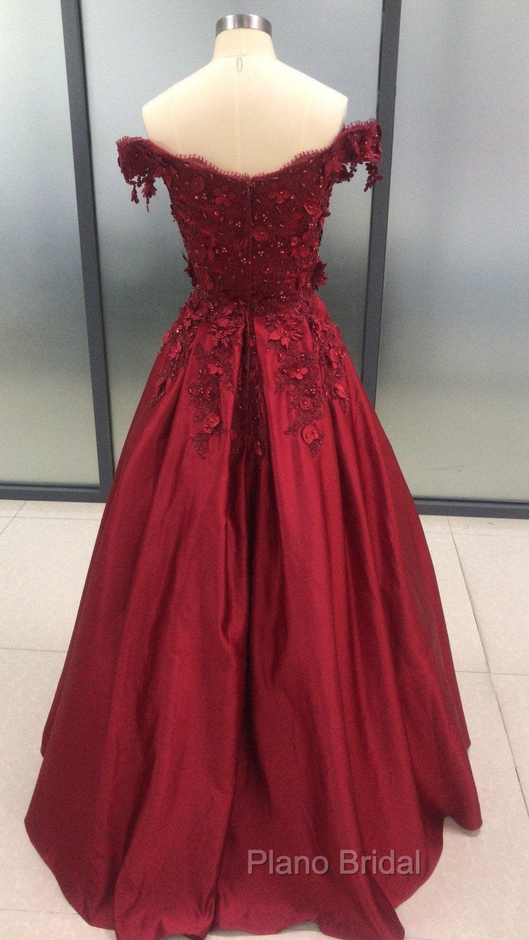 Charming Dark Red Long Sweetheart A-line Formal Prom Dresses, Wine Red Evening Gown