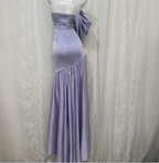 Charming Light Purple Mermaid Sweetheart Neck Pearl Sequin Satin Long Formal Prom Dresses
