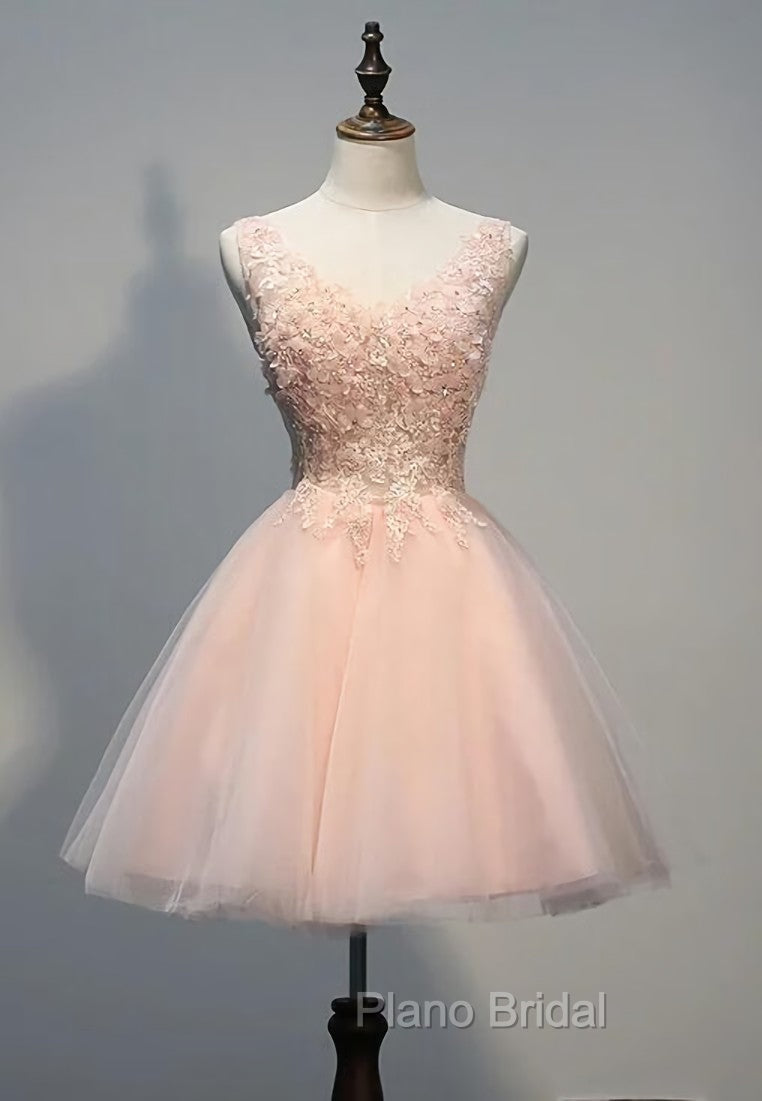 Charming Pearl Pink Tulle Formal Dresses , Lovely Homecoming Dresses Secondary image
