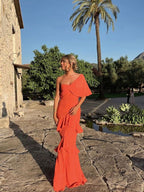 Charming Formal Prom Dresses Orange Formal Evening Dresses