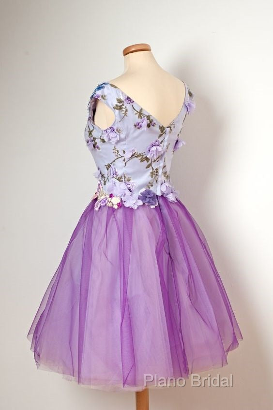 Charming Sexy Sleeveless Tulle Short Homecoming Dresses Secondary image