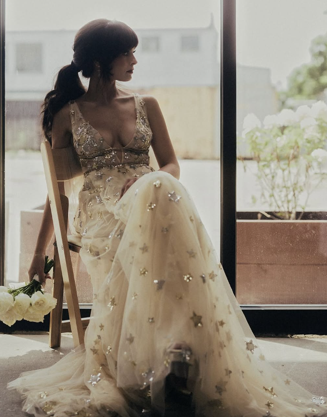 Charming V-Neck Floral Long Formal Prom Dresses, Formal Evening Dresses Secondary image