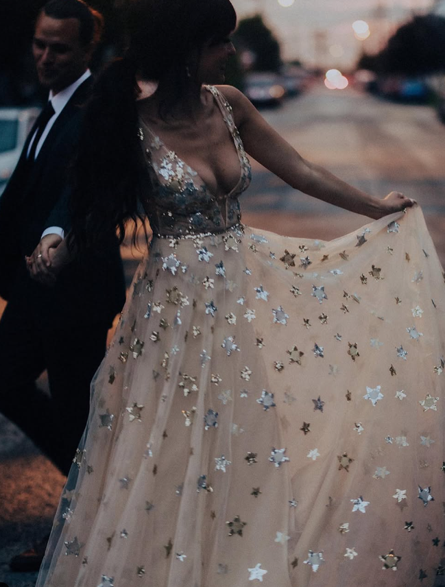 Charming V-Neck Floral Long Formal Prom Dresses, Formal Evening Dresses