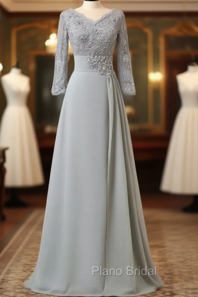 Cheap Elegant V-Neck Appliques A-Line Mother Of The Bride Dresses Main image