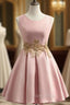 Cheap Homecoming Dresses A-line Short Formal Prom Dresses Appliques