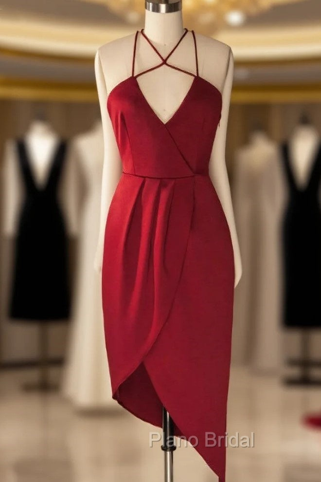 Cheap homecoming Dresses Sheath V-Neck Sleeveless Criss Cross Main image