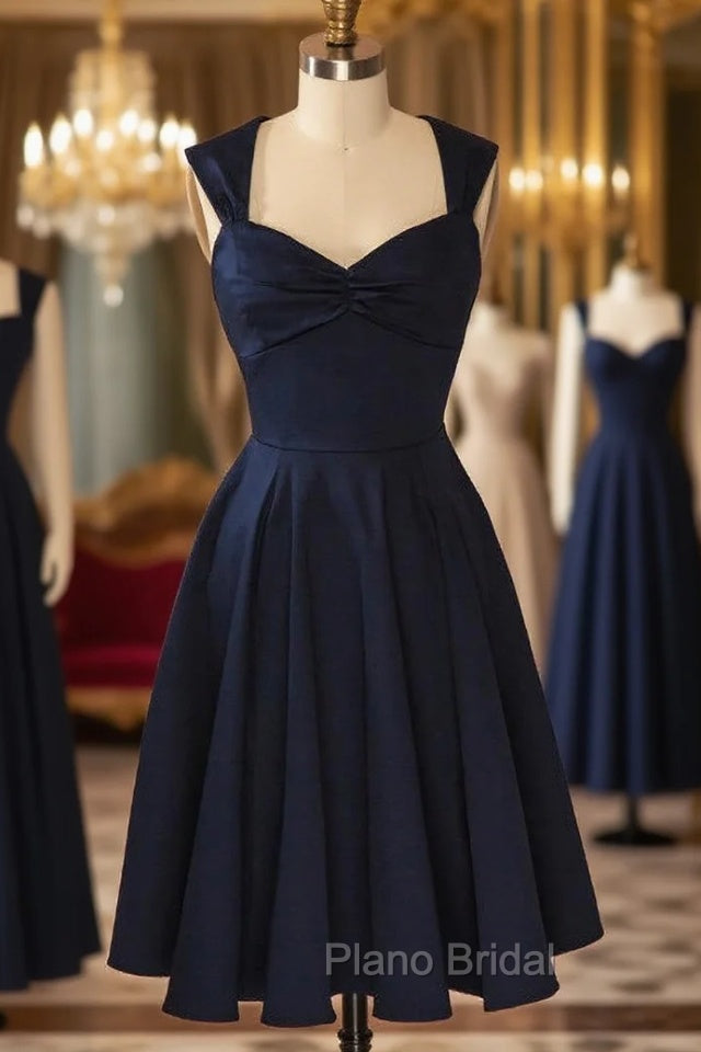 Cheap Short Blue Chiffon homecoming Dresses Main image