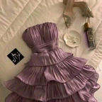 Chic Ball Gown Strapless Short Homecoming Dresses 18Th Birthday Outfits