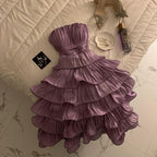 Chic Ball Gown Strapless Short Homecoming Dresses 18Th Birthday Outfits