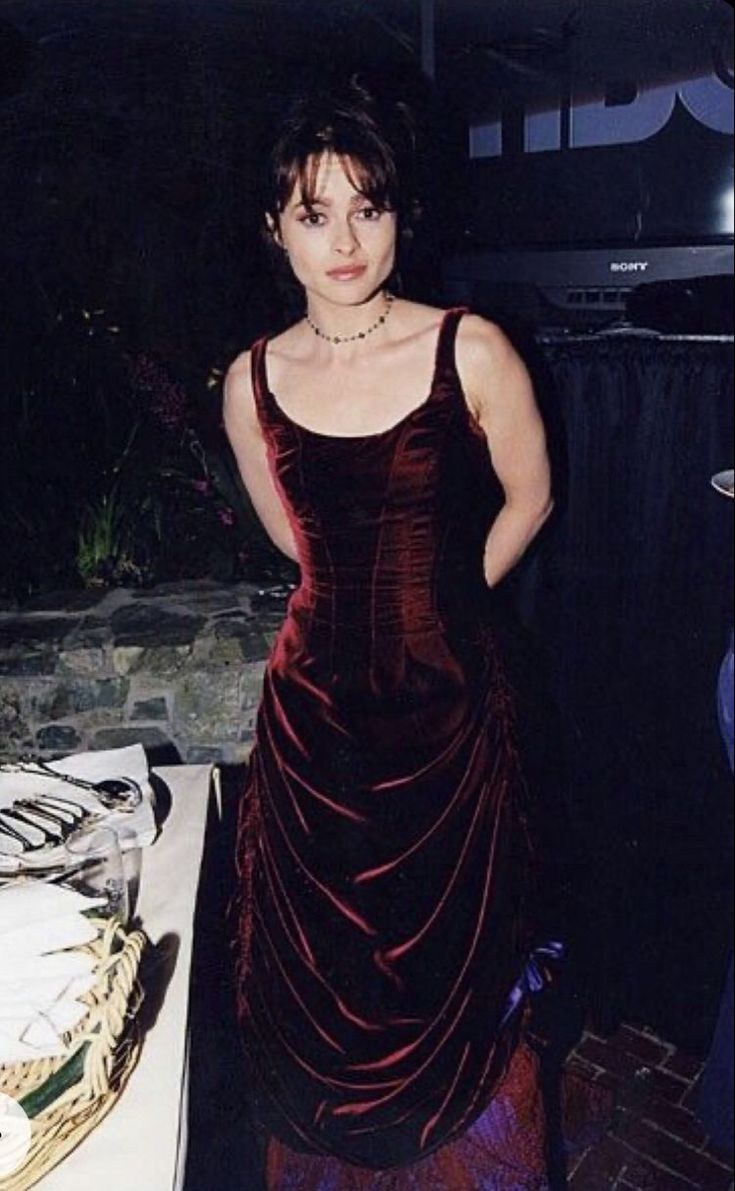 Chic Ball Gown Straps Burgundy Velvet Evening Dress Long Prom Dresses Secondary image