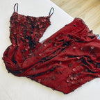 Chic Bodycon Spaghetti Straps 3D Applique Long Formal Prom Dresses