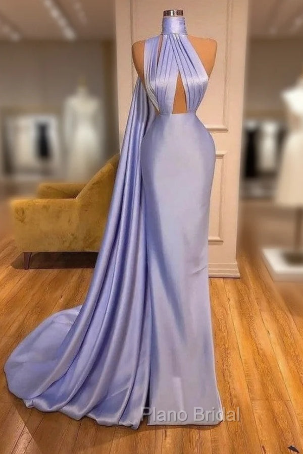 Chic Lilac One-shoulder Mermaid Long Formal Prom Dresses On Sale Main image