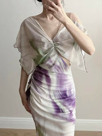 Chic Mermaid Chiffon Long Formal Prom Dresses