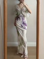 Chic Mermaid Chiffon Long Formal Prom Dresses