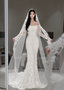 Chic Mermaid Long Wedding Dresses Tulle Strapless White Bridal Gowns Appliques Sleeveless Bridal Dresses