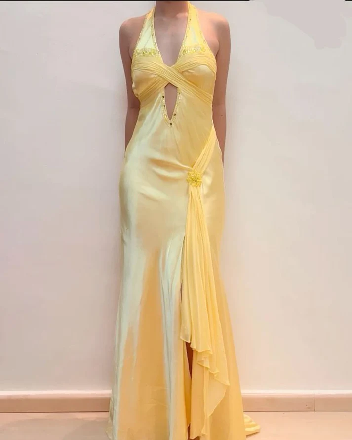 Chic Mermaid Spaghetti Straps Pink Satin Formal Evening Dresses Long Formal Prom Dresses