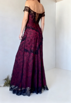 Chic Sheath Strapless Burgundy Tulle Prom Dresses Long Formal Prom Dresses