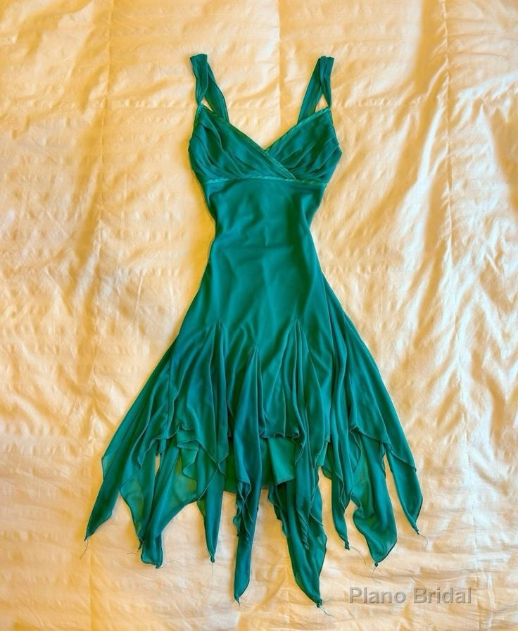 Chiffon Prom Dress Irregular Short Party Dress Homecoming Dress