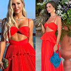 Chiffon Formal Prom Dresses Spaghetti Strap Floor Length Sleeveless Formal Evening Dresses