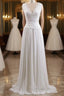 Chiffon Wedding Gown A line Summer Wedding Dresses Lace Bridal Dresses