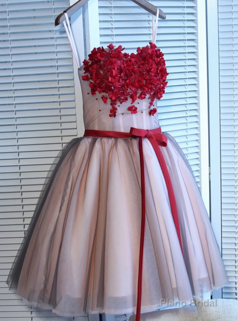 Classic A-line Sweetheart Short Mini Tulle Short Prom Dress short homecoming dresses Main image