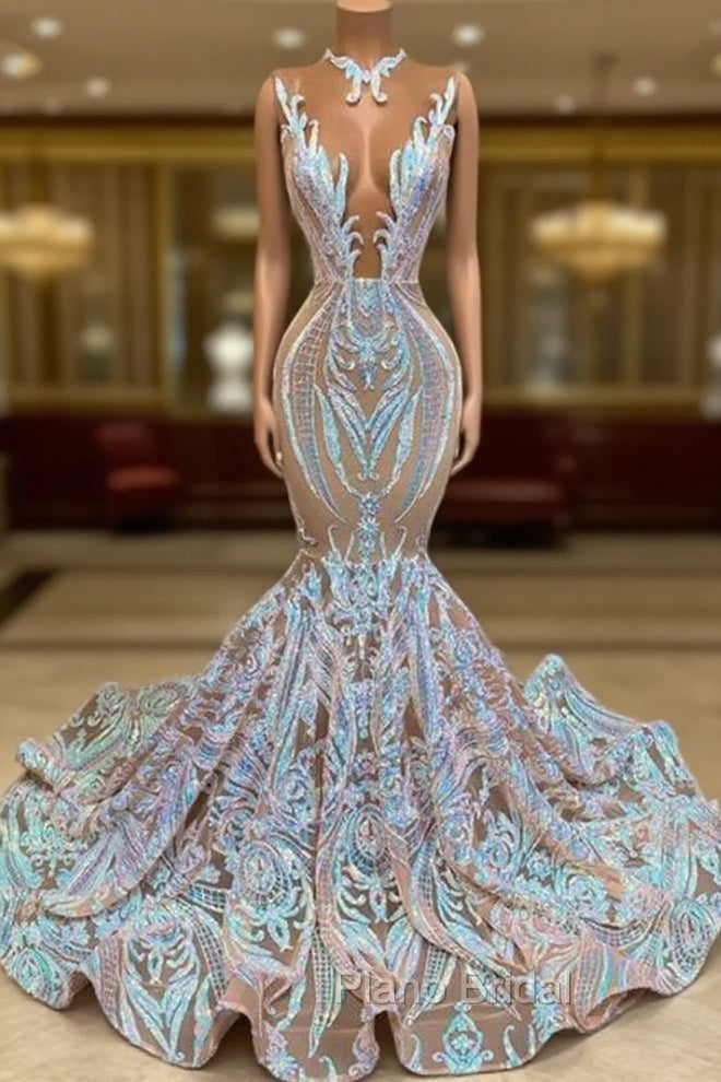 Classic Mermaid Lace Floor-Length Formal Prom Dresses On Sale