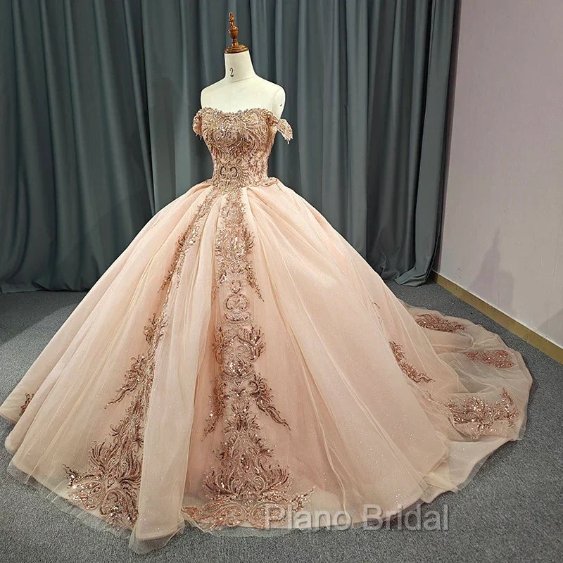 Classic Organza with Embroidery Cap Sleeve Sequined Quinceanera Dresses Secondary image