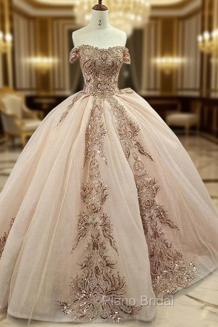 Classic Organza with Embroidery Cap Sleeve Sequined Quinceanera Dresses Main image